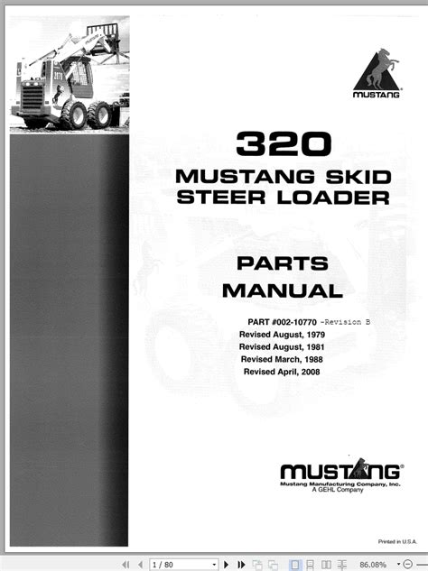 79 mustang 320 skid steer service manual|mustang 320 skid steer hydraulic problems.